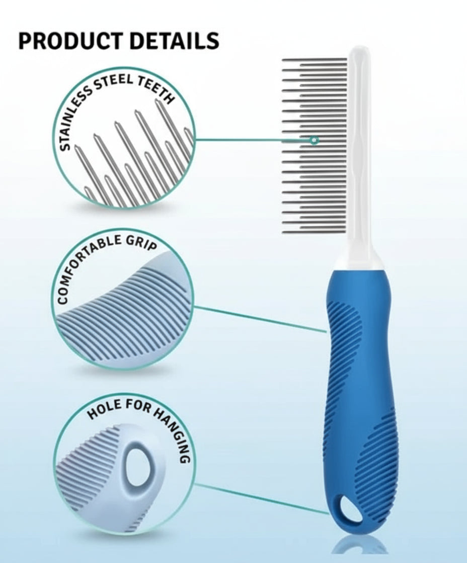 Peigne à Aiguilles de Toilettage pour Animaux pour Nettoyer les Poils (Pièce Unique)