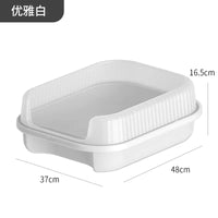 Bac à litière semi-fermé extra-large pour chats, en gros