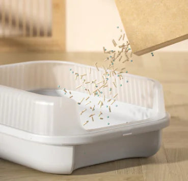 Bac à litière semi-fermé extra-large pour chats, en gros