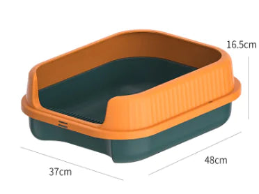 Bac à litière semi-fermé extra-large pour chats, en gros