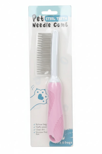 Peigne à Aiguilles de Toilettage pour Animaux pour Nettoyer les Poils (Pièce Unique)